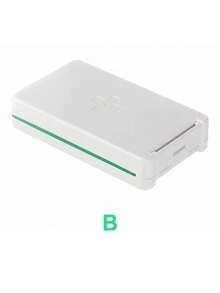 Madebyblanc 1pc/2pcs（A-红色）和（B-绿色）药盒-便携式药物分配器和储存盒，迷你每日三餐便携式密封药片和胶囊分类盒 - 彩色 - 查看 8
