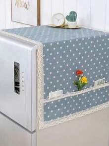 SHEIN 1pc Dust Covers Refrigerator Cover Washing Machine Towel Dustproof Refrigerator Cloth Fridge Protection Cover With Storage Bag,Mother's Day Gift,Bedroom Decor,Garden,Kitchen Decor,Summer,Beach,Travel Essentials,Room Decor,Squishy,Graduation - View 9