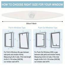 Adjustable Connector Universal Window Sealing Strip, Suitable For Multiple Sizes, With Zipper And Adhesive Fasteners, Suitable For All Portable Air Conditioners. The New Upgrade Has Added Cuffs, Which Can Provide Better Sealing Effect. - White - View 4