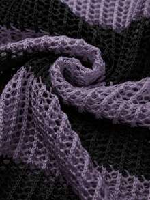 STEELVANCE Men's Colorblock Casual Daily Wear Sweater - Violet Purple - View 6