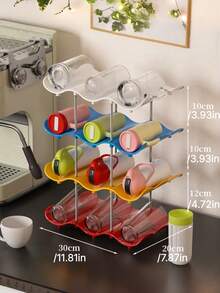 Kệ đựng cốc nước họa tiết sóng, nhiều tầng, giá đỡ cốc xếp chồng, khay sắp xếp tách trà, kệ trưng bày rượu cho quầy bar phòng khách - Nhiều màu - Xem 16