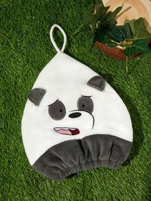 We Bare Bears X Joivida 1件可愛卡通快乾髮帶，附防滑彈性帶與掛繩，柔軟吸水快乾髮帽，適合日常護髮、洗澡、SPA、旅行，亦可作為週年或生日的獨特個性化禮物 - 彩色 - 查看 16
