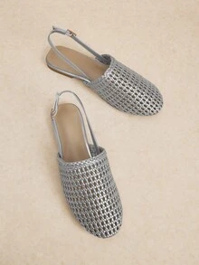 Rosivie Ladies Decoration Fashion Daily Travel Casual Slippers - Silver. - View 11