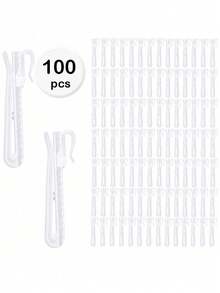 White Plastic Curtain Hooks Adjustable Pleated Curtain Clips Hooks Multi-Purpose Curtain Hooks For Curtains Door Curtains Shower Curtains - multicolor - View 11