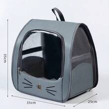 Tas ransel pembawa hewan peliharaan dengan berat 5,5 kg ke bawah, terbuat dari kain Oxford dengan jendela berventilasi, cocok untuk anjing dan kucing kecil, dapat dikenakan sebagai ransel, tas bahu, atau tas jinjing, tas hewan peliharaan portabel berkapasitas besar untuk aktivitas luar ruangan. - MultiWarna - View 14