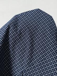 Solflare Plus Size Casual Commuter Plaid Tie Waist Shirt Fall - Multicolor - View 8