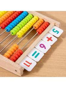 Colorful Wooden Abacus For Students To Assist In Calculating Arithmetic Operations Such As Addition, Subtraction, Multiplication, And Division. It Is A Suitable Tool For Students' Math Supplies And School Supplies. - Multicolor - View 6