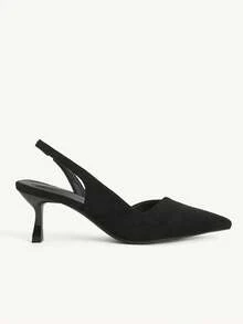 CUCCOO CHICEST Women's Shoes Are Simple, Light And Elegant, Black Pointed Back Strap Stiletto Sandals, Spring And Summer Commuting, Dating - Black - View 7