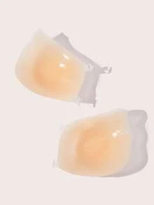 SHEIN Sujetador adhesivo invisible, copas de sujetador adhesivo con doble hebilla y efecto push up, sujetador de silicona sin tirantes y sin espalda, sujetador reutilizable para elevar el busto para mujeres en vestidos y fiestas - Multicolor - Ver 9