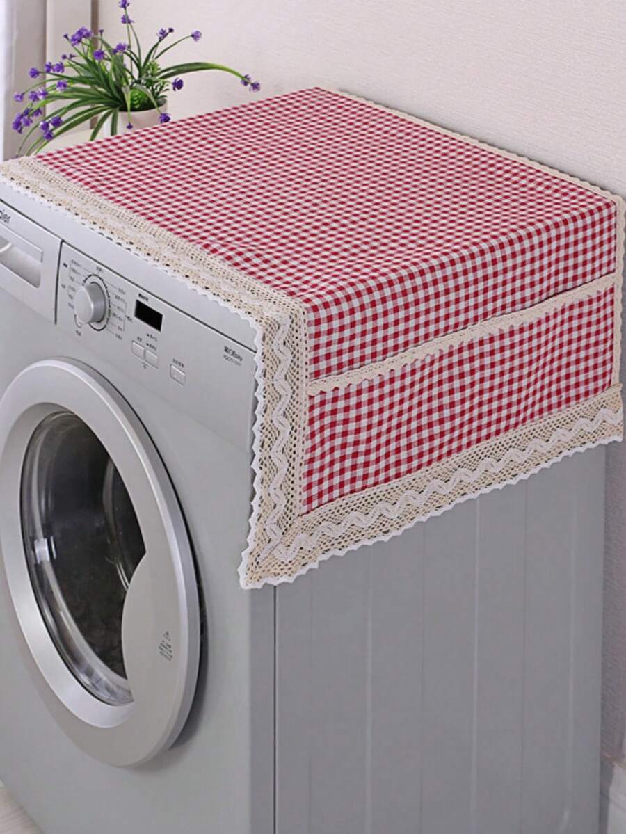 SHEIN 1pc Dust Covers Refrigerator Cover Washing Machine Towel Dustproof Refrigerator Cloth Fridge Protection Cover With Storage Bag,Mother's Day Gift,Bedroom Decor,Garden,Kitchen Decor,Summer,Beach,Travel Essentials,Room Decor,Squishy,Graduation - View 1