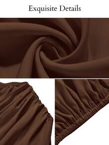 SOLERSUN Women's Summer Fashion Elegant Chic Daily Simple Ruched Blouse Social Festival Tops Casual Daily Wear Chic Y2K Loose Vest For Club Party Streetwear Night Going Out,Holidays Party Hen Do Wedding Bachelorette Bridal All Seasons,Vacation Daily Beach-Ready Travel - Brown - View 8