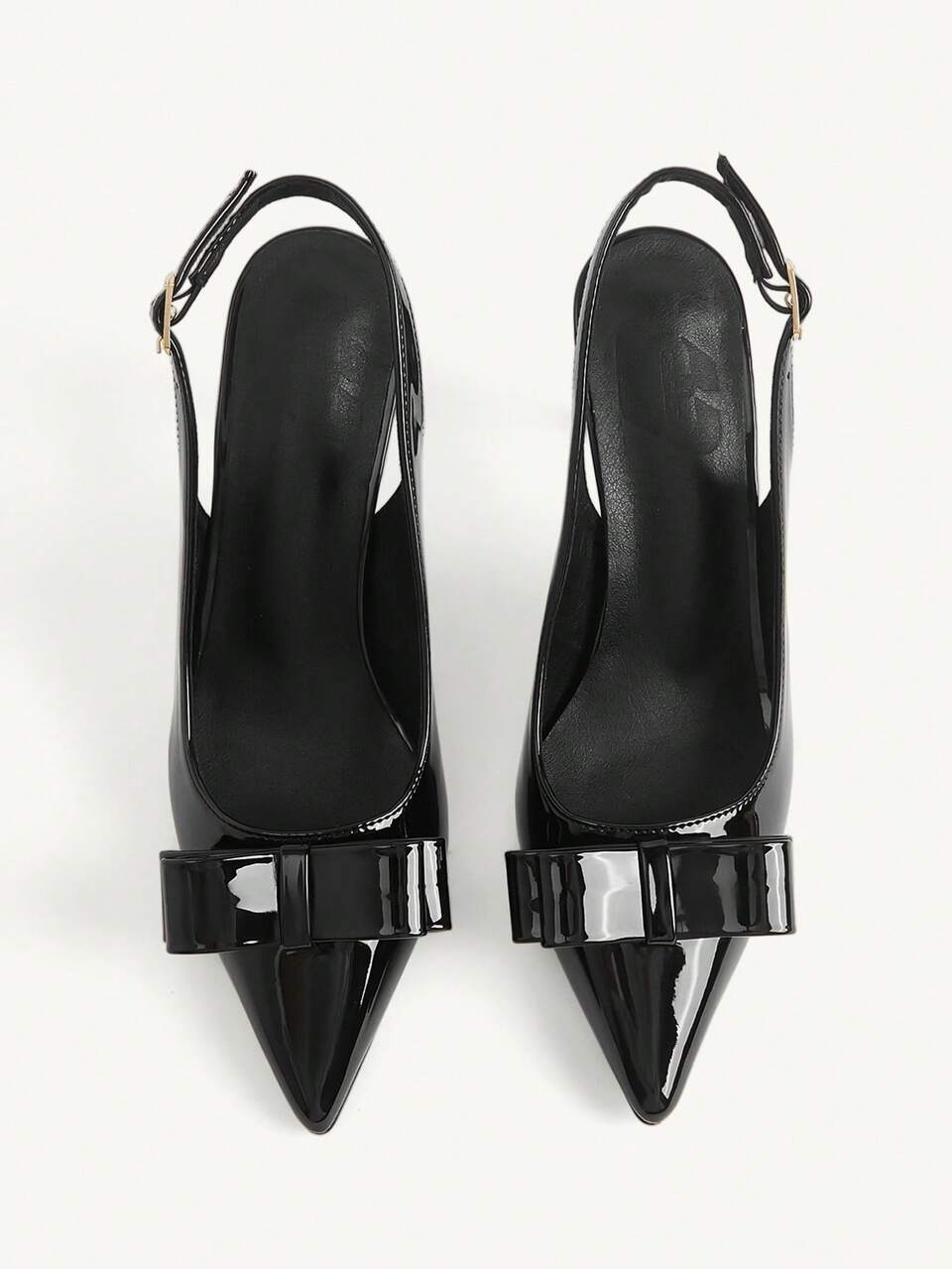 CUCCOO CHICEST Black Pointed Toe Round Cut Double-Layer Bow Stiletto Shoes Fashionable And Sexy Commuting Daily Versatile Elegant Simple Women's Shoes Fall Shoes