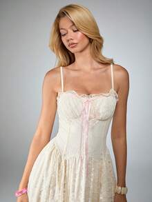 Sweetness Sweet All-Lace White Women's Mid-Length Dress - White - View 7