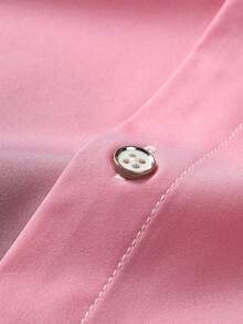 Manfinity RSRT Men's Gradient Color Casual Short Sleeve Shirt For Daily Wear - Pink - View 6