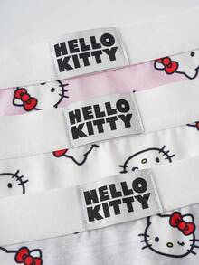HELLO KITTY AND FRIENDS | SHEIN 女款卡通印花舒適四角內褲 - 粉色 - 查看 13