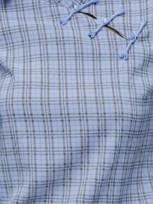 Nöista Chinese-Style Short Sleeve Top With Frog Buttons, Perfect For Summer, Fall And Going Out. - Blue - View 11