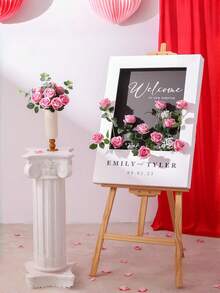 2/6/10 Stücke künstliche Rosen, blaue/rosa künstliche Rosen mit Stielen, geeignet für die Dekoration in Wohnungen, Hochzeitszentren, Hotels und Büros. - Verschiedenfarbig - Übersicht 6