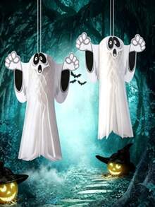MINKOJA 2026 New Halloween Ghost Hanging Ornament, Bar Party Decor & Spooky Atmosphere Props - Ghost - View 1