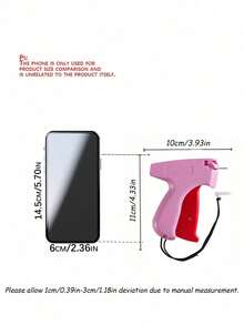 Mini Tag Gun For Clothing, Upgraded Anti-Jam Fine Needle Tagging Tool, Sturdy Plastic Body, Smooth Operation Quick Fabric Fastening Kit For Garment Labels, Suitable For Home DIY, Boutique, Store Arrangement & Holiday Merchandise Labeling Supplies - multicolor - View 4
