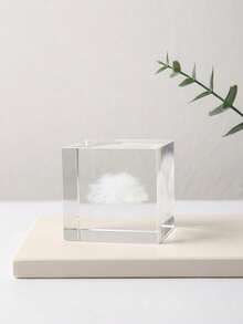 Cirelle 1pc Dreamy Cloud Crystal Figurine – Light Refracting Polished Finish – Office Desktop & Bedroom Accent – Sentimental Housewarming & Birthday Gift - multicolor - View 10