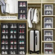 6/14 Pieces Of Transparent Shoe Box With Lid - Transparent Shoes - Stackable Wardrobe Organizer, Dustproof And Space Saving | Easy To Assemble, Can Be Used As A Mini Shoe Box For Bedroom, Home, Living Room Items, Home Organization And Storage - View 4
