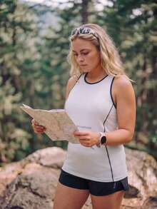 In My Nature Women's Plus Size Colorblock Letter Print Casual Daily Outdoor Sports T-Shirt - White - View 6