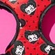 Red and black polka dots