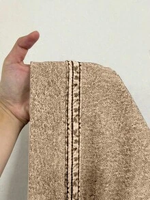 Maweii 大尺碼女款夏季無袖連帽抽繩運動衫，休閒街頭風，運動風 - 卡其色 - 查看 7