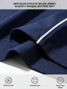 Sweetra Women's Colorblock High Waist Casual Daily Travel Sports Long Pants - Navy Blue - View 6