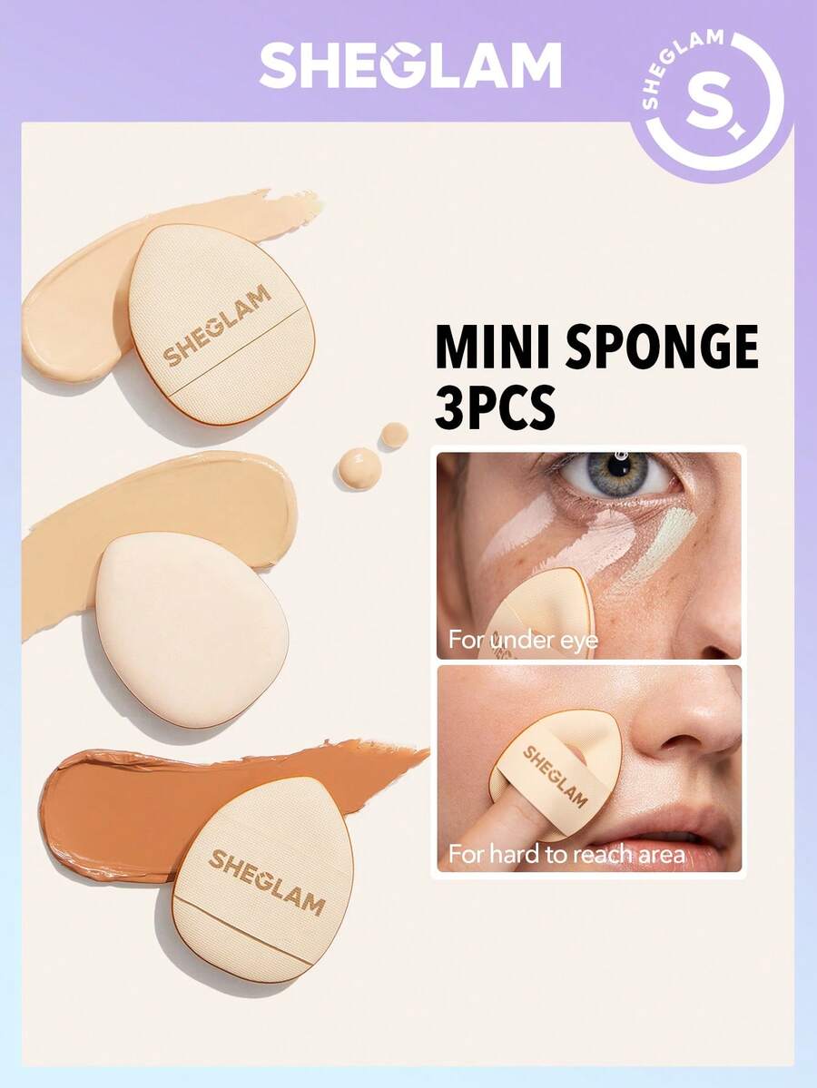 SHEGLAM Magic Finger 迷你美妝蛋 品牌美妝化妝品 適合女士與女孩 - 米色 - 查看 1