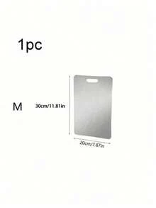 Silver Stainless Steel Chopping Board, Suitable For Both Sides, Ideal For Cutting Poultry, Fish, And Fruits And Vegetables. Resists Odors, Stains And Rust. Can Replace Traditional Chopping Boards. Essential For The Kitchen. Easy To Clean With Water. - Multicolor - View 14