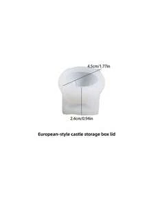 European-Style Relief Dome Castle Storage Box Silicone Mold Diy Gypsum Cartoon House Candlestick Epoxy Mold. - Castle - View 11