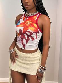 Slaydiva 秋季新款 Ibiza 波希米亞風性感女裝 音樂節 西部風 遊牧風 夜店聚會 柔白色 - 杏色 - 查看 5