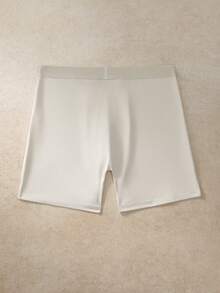 EverLounge Men's Solid Color Elastic Waist Casual Boxer Shorts - Camel - View 2
