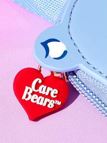 SHEIN X Care Bears Cute Bear Shaped Mini Coin Purse With Keychain, Can Be Used As Bag Charm, For Coins, Earbuds And Small Accessories - Blue - View 6