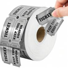 Double-Layer Colored Gold Leaf Ticket Raffle Tickets Carnival Entrance Tickets Game Tickets - one size fits all - View 9