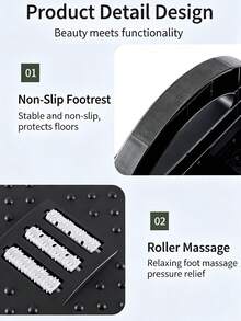 Adjustable Under-Desk Footrest With Massage Function, Suitable For Home And Office Use,Making It An Ideal Under-Desk Stool For Work Or Home Environments. - Footstool Under the Table - View 6