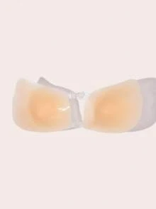 SHEIN Sujetador adhesivo invisible, copas de sujetador adhesivo con doble hebilla y efecto push up, sujetador de silicona sin tirantes y sin espalda, sujetador reutilizable para elevar el busto para mujeres en vestidos y fiestas - Multicolor - Ver 7