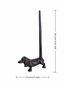 Cirelle 1Pc Animal-Shaped Iron Paper Towel Holder, Vintage Cast Iron Dog/Crocodile Roll Stand, Rust-Resistant Sturdy Kitchen Counter Organizer, Farmhouse Decor Accessory For Dining Room, Living Room & Home, Multiple Styles Available - multicolor - View 15