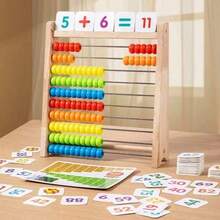 Colorful Wooden Abacus For Students To Assist In Calculating Arithmetic Operations Such As Addition, Subtraction, Multiplication, And Division. It Is A Suitable Tool For Students' Math Supplies And School Supplies. - Multicolor - View 10