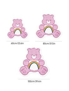 SHEIN X Care Bears 1件裝 LOGO裝飾地毯 - carebear-淺粉 - 查看 3