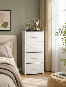 5-Layer White Plastic Drawer-Type Storage Cabinet, Large-Capacity Standalone Organizer, Multi-Tier Wardrobe Storage Box Suitable For Bedrooms, Clothing, Cosmetics, And Toys - Multicolor - View 6
