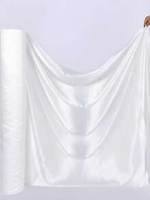 1 buah Kain Satin Putih Mengkilap, Kain Satin Halus dan Halus, Kain Pelapis Kotak Hadiah, Kain Latar Belakang Fotografi, Bahan Pelapis Pakaian - Putih - View 5