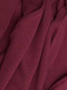 Nöista Atasan Rajut Pas Badan Warna Burgundy, Lembut, Elastisitas Luar Biasa, Elegan dan Praktis, Cocok untuk Musim Semi dan Gugur, Pesta, Kencan. Merupakan Pakaian Wajib dalam Lemari Pakaian Modern Apa Pun. - Chocolate Brown - View 8