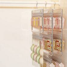 Stainless Steel Sock Drying Rack With Multiple Clips, Household Underwear And Hat Organizer, Wind-Proof And Sun-Resistant Laundry Hanger For Balcony. - Multicolor - View 2