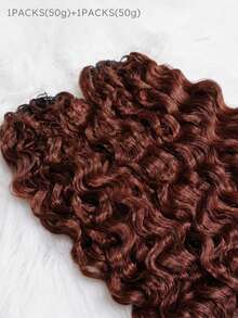 Boho Braids S33 捲髮未氈化鉤編真人髮接髮 羽毛鉤編髮 適用於 Miracle Knots 柔軟蓬鬆質感 輕盈自然外觀 安裝簡易 省時造型 可重複使用 16-24 英吋 - S33 - 查看 3