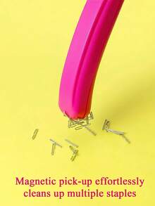 1PC Push Style Magnetic Portable Flat Staple Remover Tool Office School Back To School Daily Paper Binding Stationery Supply Accessory - A - View 6