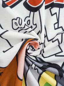 TOM & JERRY X SHEIN Men's Cartoon Print T-Shirt And Shorts Set - White - View 4