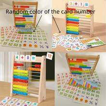 Colorful Wooden Abacus For Students To Assist In Calculating Arithmetic Operations Such As Addition, Subtraction, Multiplication, And Division. It Is A Suitable Tool For Students' Math Supplies And School Supplies. - Multicolor - View 9