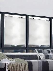 1 Set Blackout Roller Blind Includes 3 Suction Cups 3 Adhesive Hooks No Drill Retractable Sunshade Portable Curtain For Home Bathroom Kitchen Office - Sunshade Roller Blind - View 2